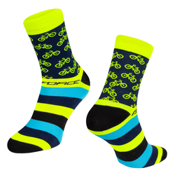 Force ponožky Cycle L-XL/42-46 žlutá