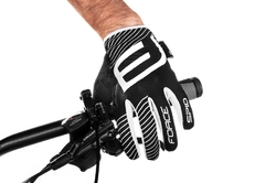 Force rukavice MTB Spid letní bez zapínání černá
