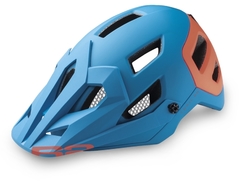 R2 helma Trail (2023) matná modrá-oranžová vel. L