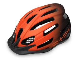 R2 helma Spirit (2024) matná oranžová-černá 