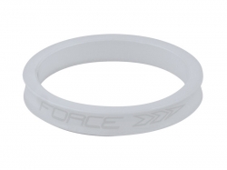 Force podložka pod představec Alloy CNC 5 mm bílá