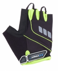 PRO-T Plus rukavice Riva černo-zelená fluor