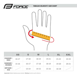 Force rukavice Grip gel fluo