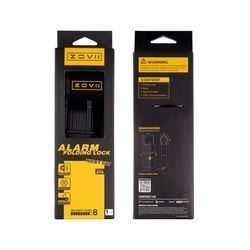 ZOVII zámek skládací s alarmem 80cm/3mm