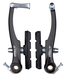 PRO-T brzdové čelisti + páky V-brake dural EVO černá