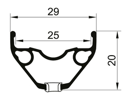 Remerx ráfek E-Rocky 584/25/32 černý FV