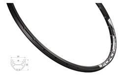 Force ráfek Basic Disc 559/19/36 černá