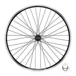 Force zapletené kolo 559x19 zadní Classic "V" HBTX500 36děr