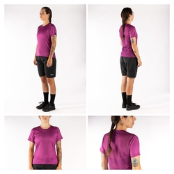 Force dres krátký rukáv MTB Mount Lady fialová