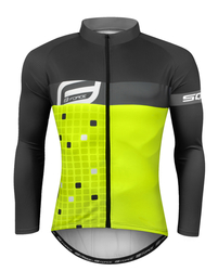 Force dres Square dlouhý rukáv fluo-šedý