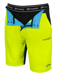 Force kraťasy volné Blade MTB s vložkou černo-fluo