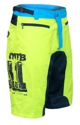 Force kraťasy volné MTB-11 fluo