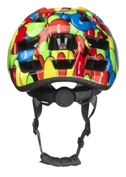 R2 helma Bunny vel. XS lesklá zeleno modrá červená 