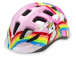 R2 helma Bunny vel. XS lesklá růžová-bílá