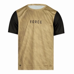  Force dres krátký rukáv MTB Rules béžová