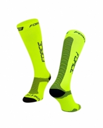 Force ponožky Athletic Pro kompresní L-XL fluo-černá