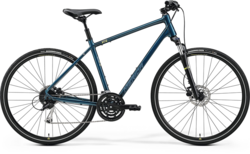 Merida CROSSWAY 100 (2023) Teal-Blue(Silver-Blue/Lime)