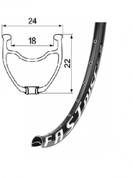 Remerx ráfek Fast Disc 622x18 32 děr černý Disc FV