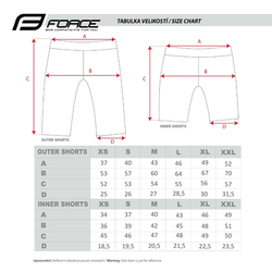 Force kraťasy volné Blade MTB s vložkou černo-fluo