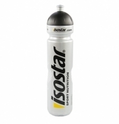 Isostar láhev 1000ml,  push pull stříbrná