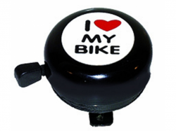 M-Wave zvonek I love my bike,  bílý