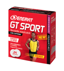 Enervit tablety GT Sport,  kofein-borůvka