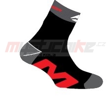 Merida ponožky černo/červené