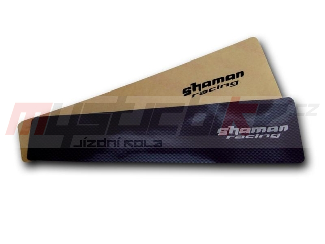 ShamanRacing ochranná samolepka pod řetěz XL,  karbon