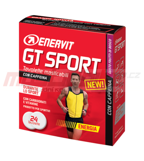 Enervit tablety GT Sport,  kofein-borůvka
