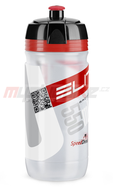Elite láhev Corsa 0,55 litru,  čirá-červené logo