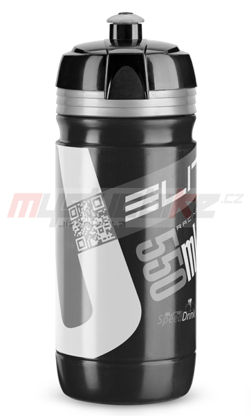 Elite láhev Corsa 0,55 litru,  černá-střírné logo