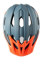 R2 helma Wheelie (2023) petrol modrá-neon oranžová matná